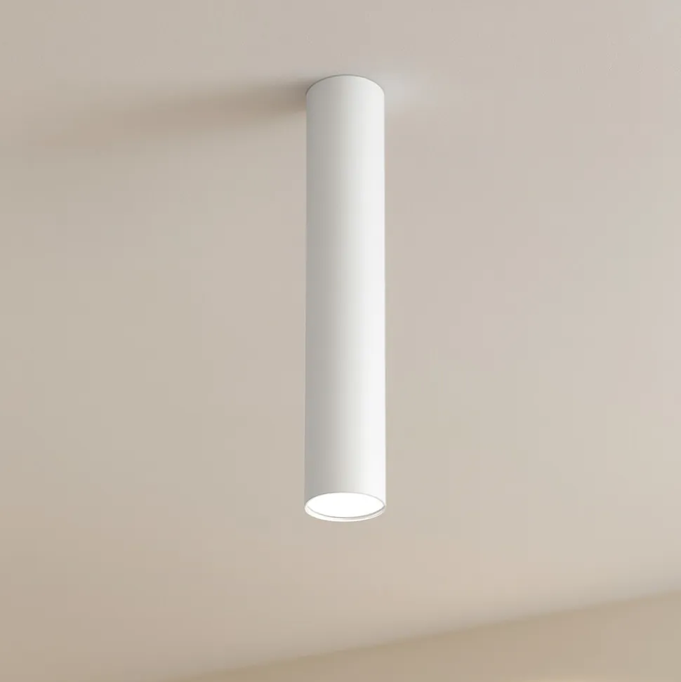 Faretto cilindro da soffitto bianco top light shape