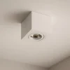 Faretto cubo da soffitto bianco orientabile