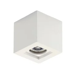 Faretto cubo da soffitto di gesso bianco isyluce