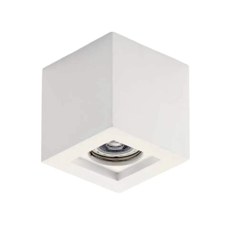 Faretto cubo da soffitto di gesso bianco isyluce