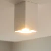 Faretto cubo da soffitto gesso bianco isyluce