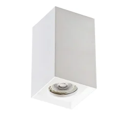 Faretto cubo da soffitto gesso bianco isyluce