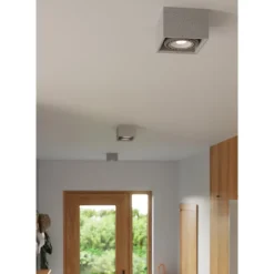 Faretto cubo da soffitto in cemento quadrata