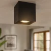 Faretto cubo da soffitto nero quadrato