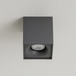 Faretto cubo da soffitto 4.5w 3000k dimmerabile grafite
