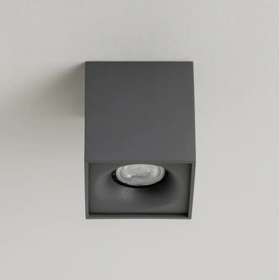 Faretto cubo da soffitto 4.5w 3000k dimmerabile grafite