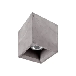 Faretto cubo di cemento da soffitto grigio fp