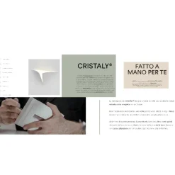 Faretto da cucina gesso cristaly quadrato bianco per soffitto