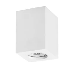 Faretto da cucina gu10 cubo di gesso bianco per interni