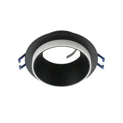 Faretto da incasso a soffitto carosso eglo metallo nero bianco rotondo