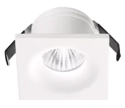 Faretto da incasso a soffitto led 4w 3000k bianco gea luce gaia