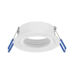 Faretto da incasso a soffitto in metallo bianco rotondo