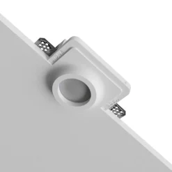 Faretto da in casso in gesso per controsoffitto gu10