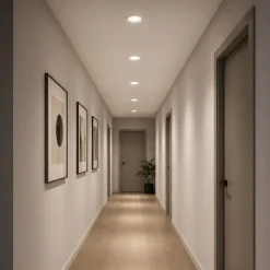 Faretto da incasso in gesso rotondo sforzin thessaly per controsoffitto