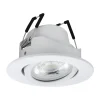 Faretto da incasso 220-240v smart led rgb 2700k a 6500k dimmerabile controllo con app bianco eglo saliceto