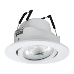 Faretto da incasso 220-240v smart led rgb 2700k a 6500k dimmerabile controllo con app bianco eglo saliceto