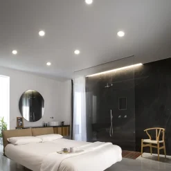 Faretto da incasso 6w 4000k rotondo pvc bianco maia r gea luce
