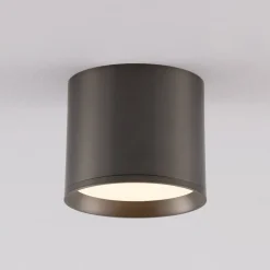Faretto da osoffitto nickel nero led 10w 3000k cilindro