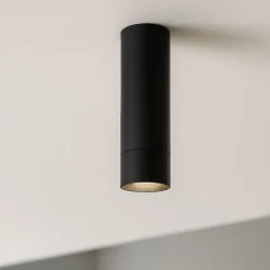 Faretto da soffito led 5w 3000k cilindro nero