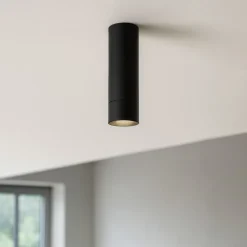 Faretto da soffito led 5w 3000k cilindro nero