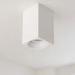 Faretto da soffitto bianco dimmerabile squadrato