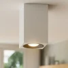 Faretto da soffitto bianco nero gesso e alluminio