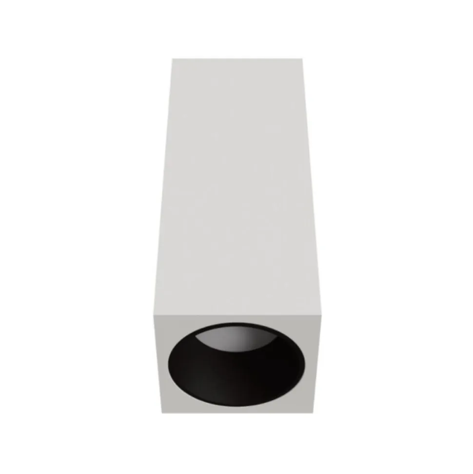 Faretto da soffitto bianco nero gesso e alluminio