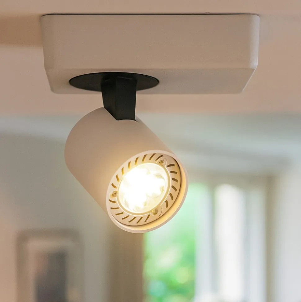 Faretto da soffitto bianco orientabile fp