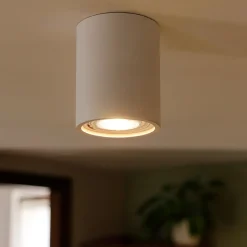 Faretto da soffitto cilindro bianco in gesso isyluce