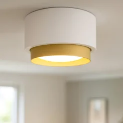 Faretto da soffitto cilindro bianco oro sforzin syme