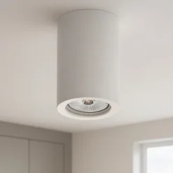 Faretto da soffitto cilindro gesso cristaly pitturabile