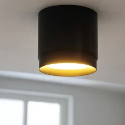 Faretto da soffitto cilindro nero maytoni polar
