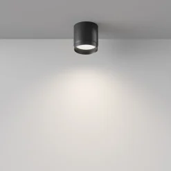 Faretto da soffitto cilindro nero maytoni polar
