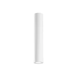 Faretto da soffitto cilindro bianco linea light birba h30 cm