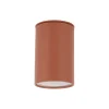 Faretto da soffitto cilindro colore mattone