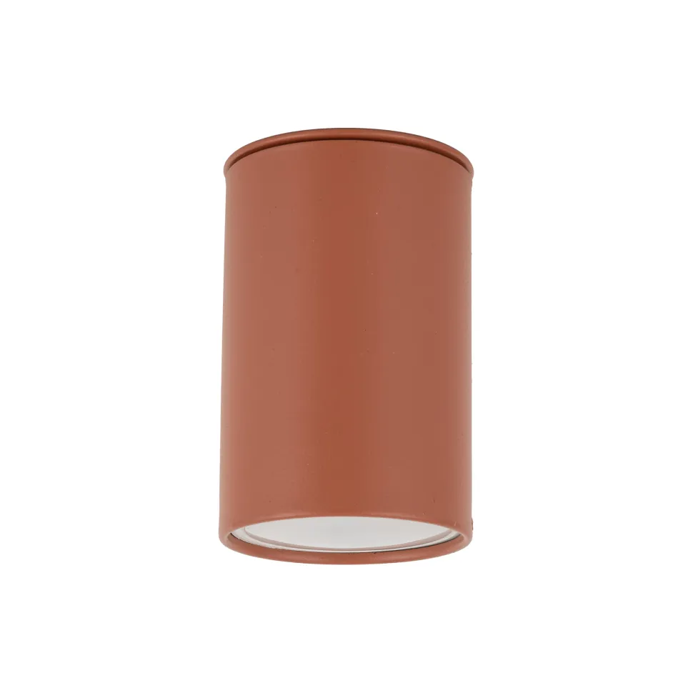 Faretto da soffitto cilindro colore mattone