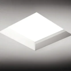 Faretto quadrato con vetro da incasso filiatra sforzin per cartongesso