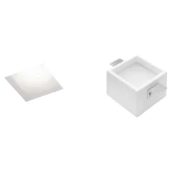 Faretto quadrato con vetro da incasso filiatra sforzin per cartongesso