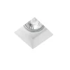 Faretto sforzin siris quadrato di gesso da incasso a soffitto