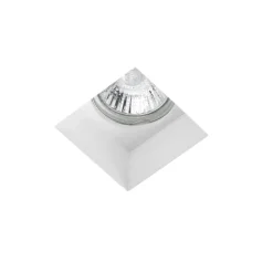 Faretto sforzin siris quadrato di gesso da incasso a soffitto