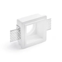 Faretto sforzin siris quadrato di gesso da incasso a soffitto