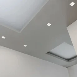 Faretto sforzin siris quadrato di gesso da incasso a soffitto
