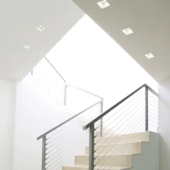 Faretto sforzin siris quadrato di gesso da incasso a soffitto