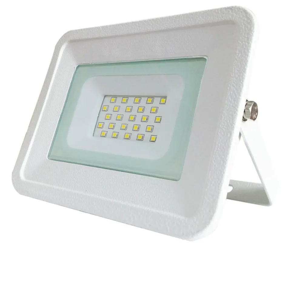Faro proiettore per esterno ip65 20w 3000k orientabile