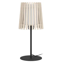 Fattoria eglo lampada da tavolo stile nordico in legno