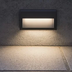 Febe-1 ap 4000k ideal lux segnapasso da esterno led 4000k antracite ip65