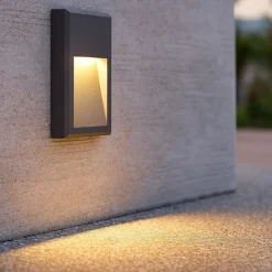Febe-2 ap segnapasso led 6w 4000k da esterno ideal lux ip65 antracite