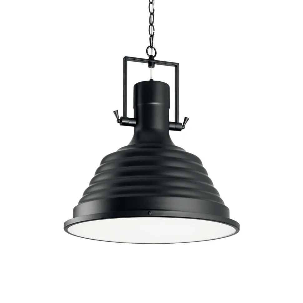Fisherman sp1 ideal lux lampadario per isola cucina nero opaco