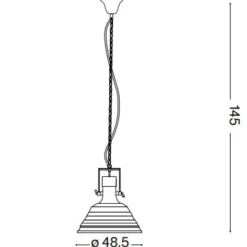 Fisherman sp1 ideal lux lampadario per isola cucina nero opaco