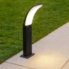 Fiumicino eglo lampioncino da giardino nero moderno led 11w 3000k